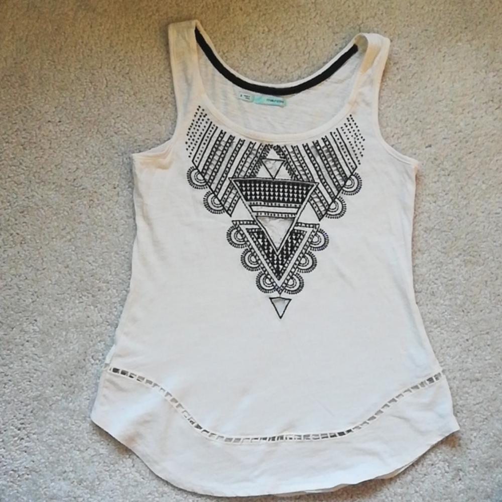 Tank Top w/ Beading and Embroidery
